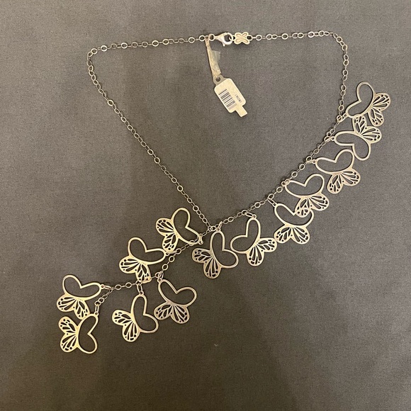 Tanya Moss Sterling Silver Monarch Butterfly Statement...